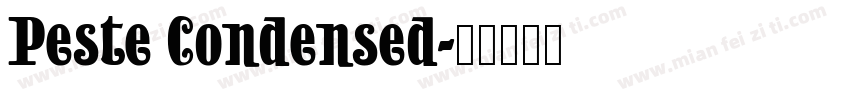 Peste Condensed字体转换
